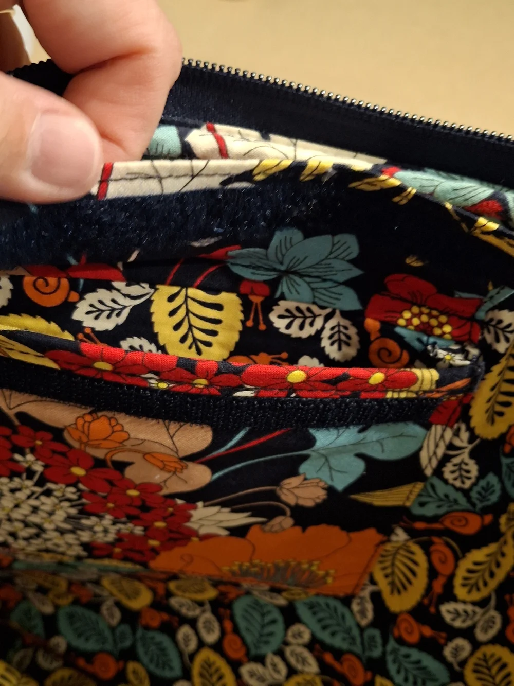 Vera Bradley Floral Tablet Sleeve in Black, Yellow, Orange, Red, Blue